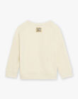 Sweat Jacquard vanille FALEOPAGE / 23E3PG81SWE114