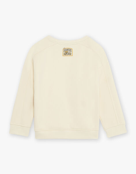 Sweat Jacquard vanille FALEOPAGE / 23E3PG81SWE114