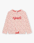 Sweat Sport rose à fleurs FRISWETTE / 23E2PFJ1SWED300