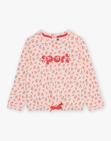 Sweat Sport rose à fleurs FRISWETTE / 23E2PFJ1SWED300