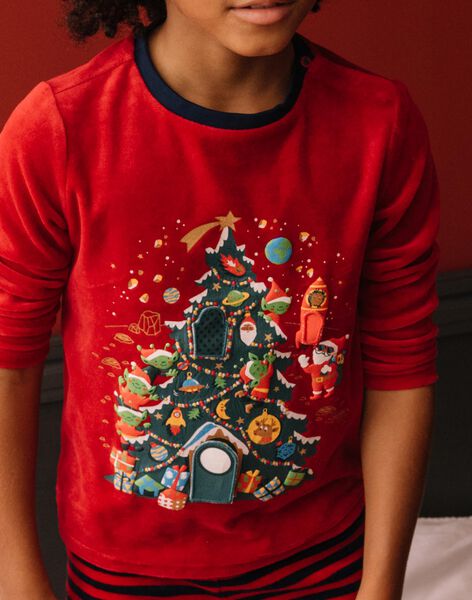 Pyjama de Noël en velours thème sapin DODILAGE / 22H5PG72PYJF528