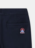 Pantalon bleu marine Garçon NOMARAGE / 25H3PGP1CFP705