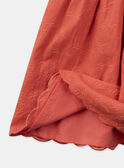 Robe orange avec broderie KROFORETTE / 24E2PFE1ROBE405