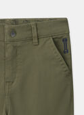 Pantalon vert kaki Garçon NUCHINAGE / 25H3PGQ2PAN604