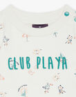 Sweat écru à imprimé animaux fantaisies FAVAHAR / 23E1BGQ1SWE001