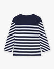 T-shirt à rayures bleu marine et blanc FRIXOLAGE1 / 23E3PGB1TMLC243