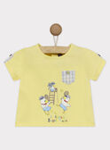 Tee shirt manches courtes jaune RYDENIS / 19E1BGS1TMC106