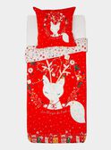 Parure de lit de noël rouge avec taie carrée  SACOUETTE / 19HZENS1PLC511
