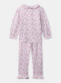 Pyjama rose imprimé fleuri Fille NUICARETTE / 25H5PFB1PYJ311
