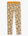 Legging à imprimé fleuri jaune DEFLETTE / 22H4PFD1CALC214