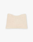 Snood beige en tricot FRASNOETTE / 23E4PF51SNO808
