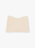 Snood beige en tricot FRASNOETTE / 23E4PF51SNO808