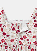 Robe imprimé fleuri à manches volantes Fille NEROBETTE / 25H2PFK2ROB001