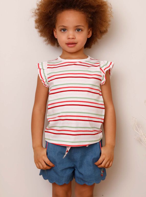Short denim avec ceinture ZONORETTE / 21E2PFJ1SHOP269