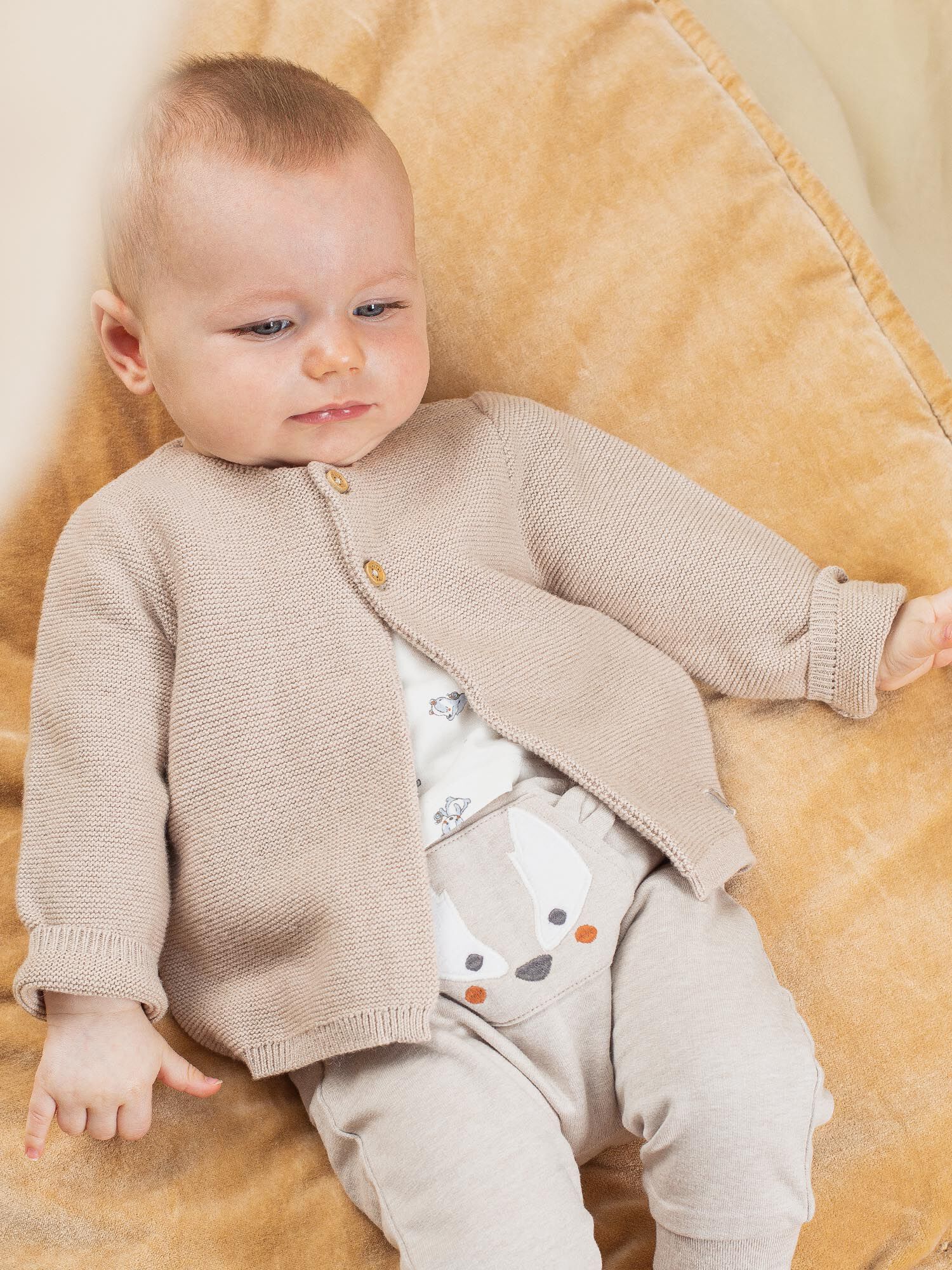Gilet beige bebe 2025 garcon