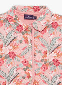 Veste matelassée vieux rose à fleurs FAIMIMI / 23E1BFD2CARD318