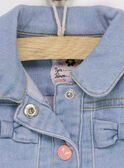 Cardigan bleu jean RAILIA / 19E1BFD3CAR704