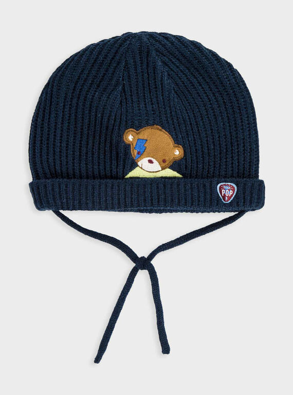 Bonnet bleu marine PAFOLI / 18H4BGD1BON070