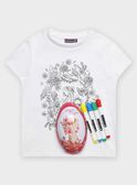 Œuf de Pâques rose fuchsia et T-shirt à colorier enfant fille TUTUETTE 3 / 20E2PFU2TCT000
