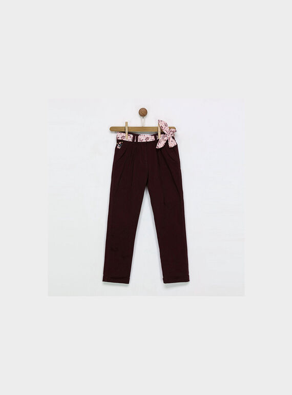 Pantalon marron PANALUETTE / 18H2PFP2PAN817