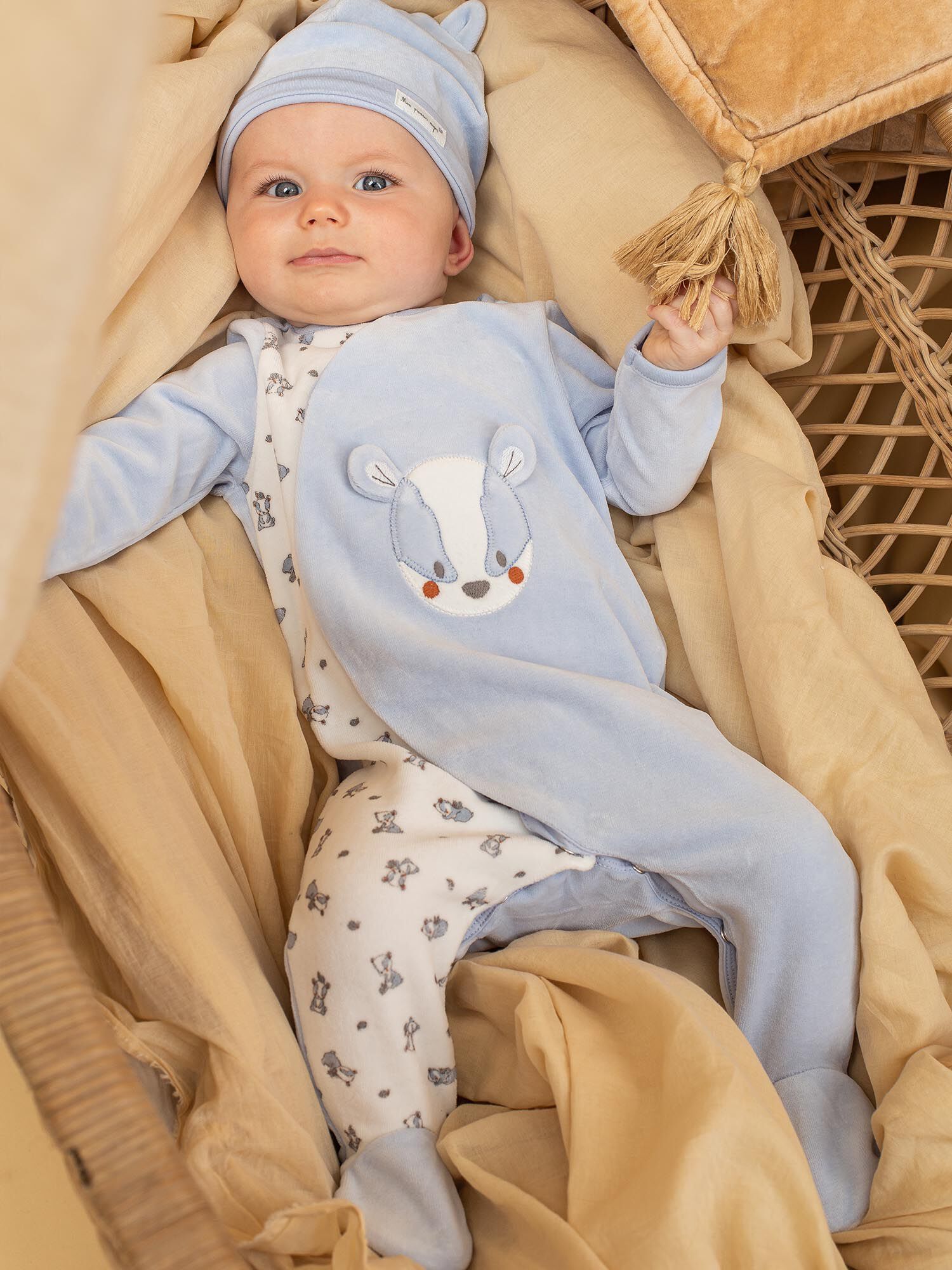 Pyjama top bebe velours
