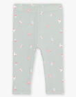 Legging vert tendre à papillon FAISTEL / 23E1BFD1CAL612