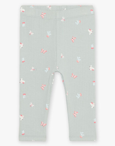 Legging vert tendre à papillon FAISTEL / 23E1BFD1CAL612