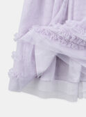 Robe parme en tulle KREVETTE / 24E2PFL2ROB320