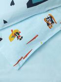 Parure de lit bleu turquoise motif pirate  TIPARURPIR / 20EZEN74PLCC218