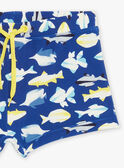 Boxer de bain encre à imprimé requins FRYBOXAGE / 23E4PGM6MAIC214