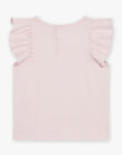T-shirt lilas à volants et licorne fantaisie FLALICETTE / 23E2PFO1TMCH700