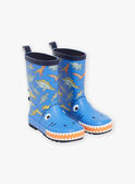 Bottes de pluie bleues à imprimé dinosaures FEPLUIAGE / 23N10PG11D0C208