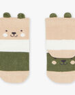 Chaussettes rayées multicolore à Jacquard ourson FAGEGE / 23E4BGD2SOQ801