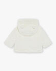 Veste en fourrure synthétique beige DOMENGY / 22H0CMI1VES001