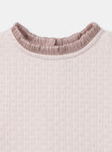Robe bi-matière rose LOIROBETTE / 24H2PFU2ROB301