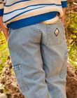 Jean cargo en denim bleu FACOLAGE / 23E3PG81JEAP272