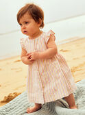 Robe écrue bébé fille CASIMONE / 22E1BFN2ROB811