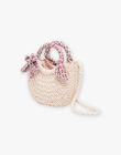 Sac besace écru en paille FLUBAGETTE / 23E4PFQ1BES002