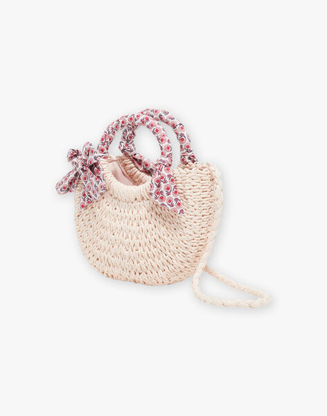 Sac besace écru en paille FLUBAGETTE / 23E4PFQ1BES002