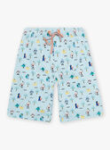 Pyjama orange et bleu à motifs monstres enfant garçon CAMONAGE / 22E5PG56PYJ400
