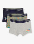 Lot de 3 boxers en coton biologique DEBOXAGE / 22H5PG42BOX943