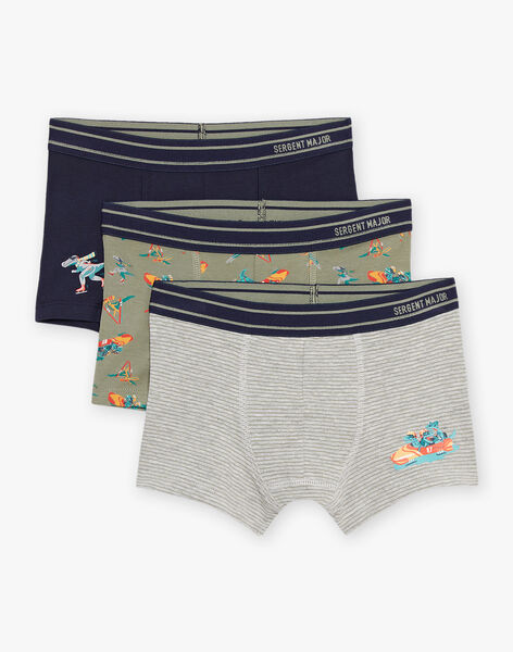 Lot de 3 boxers en coton biologique DEBOXAGE / 22H5PG42BOX943