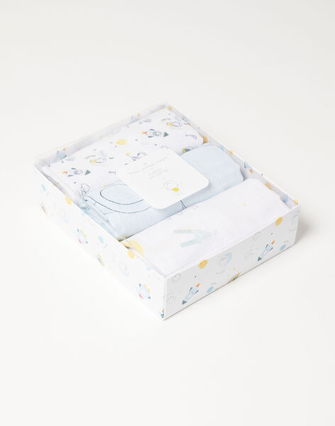 Lot De 3 Langes Bebe Garcon