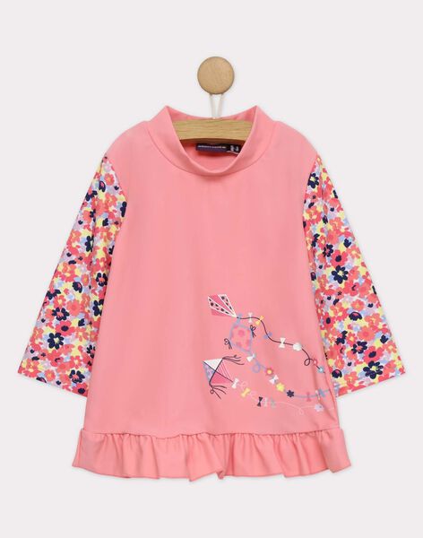 Tee Shirt Anti Uv Rose Les Jours Fleuris Enfant Sergentmajor