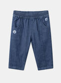 Pantalon en denim bleu avec découpes LADORIAN / 24H1BGJ1JEAP274