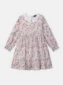 Robe fleurie col claudine  LADEDETTE / 24H2PFQ1ROB001