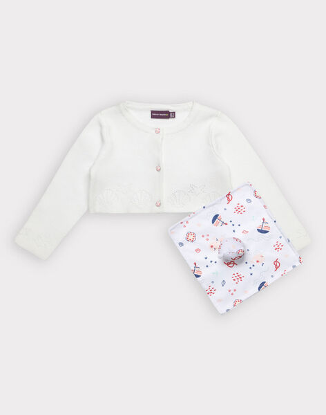 Cardigan Ecru Et Doudou Bebe Fille Bebe Fille Bebe Sergentmajor