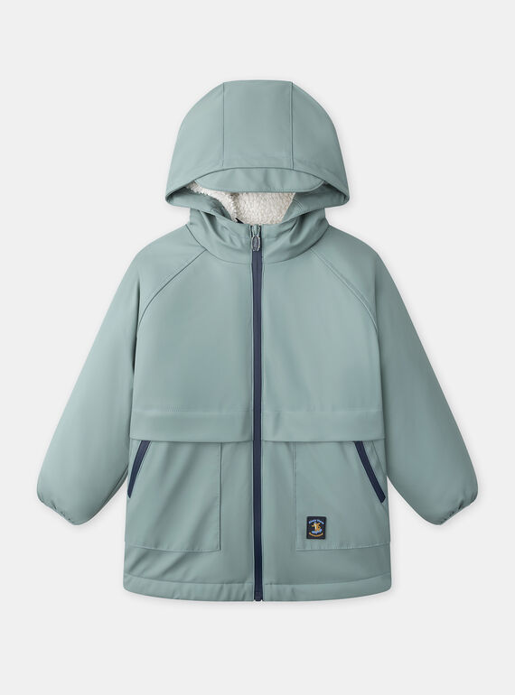 Imperméable 2 en 1 bleu ou ou bleu foncé imprimé animaux à manches longues Garçon NINIRAGE / 25H3PGE1IMP205