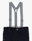 Pantalon en velours à bretelles ajustables DAWALLON / 22H1BG61PANC205