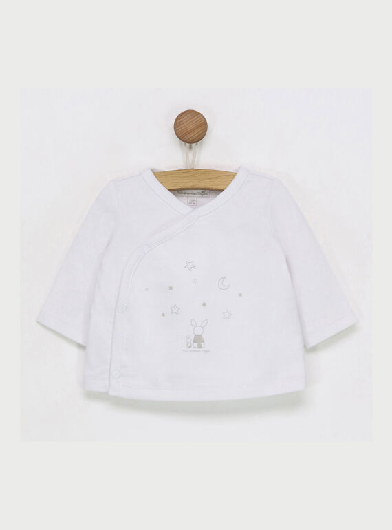 Tee shirt manches longues blanc RYABY / 19E0NM12TML001